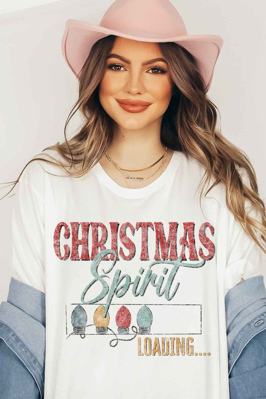 LOADING CHRISTMAS SPIRIT GRAPHIC TEE / T SHIRT