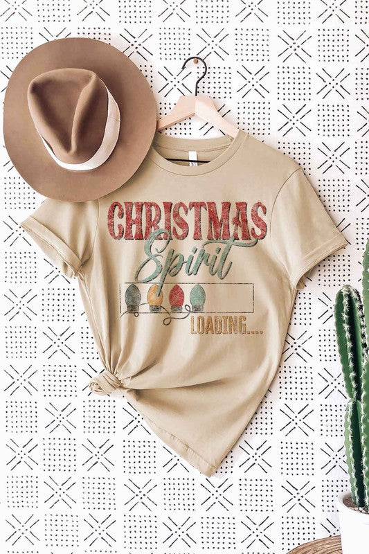 LOADING CHRISTMAS SPIRIT GRAPHIC TEE / T SHIRT