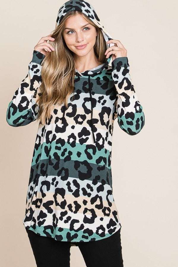 All-over Leopard Hoodie