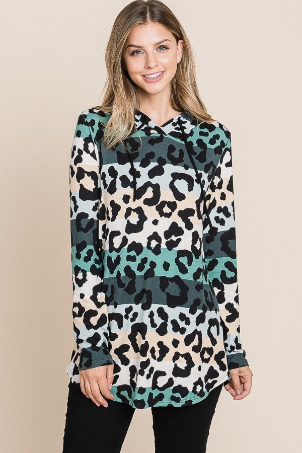 All-over Leopard Hoodie